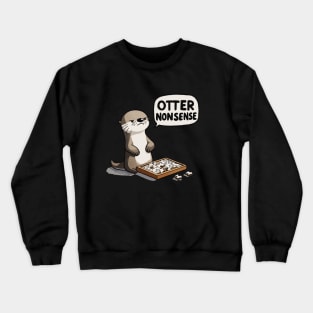 Otter Nonsense Puzzle Game Crewneck Sweatshirt